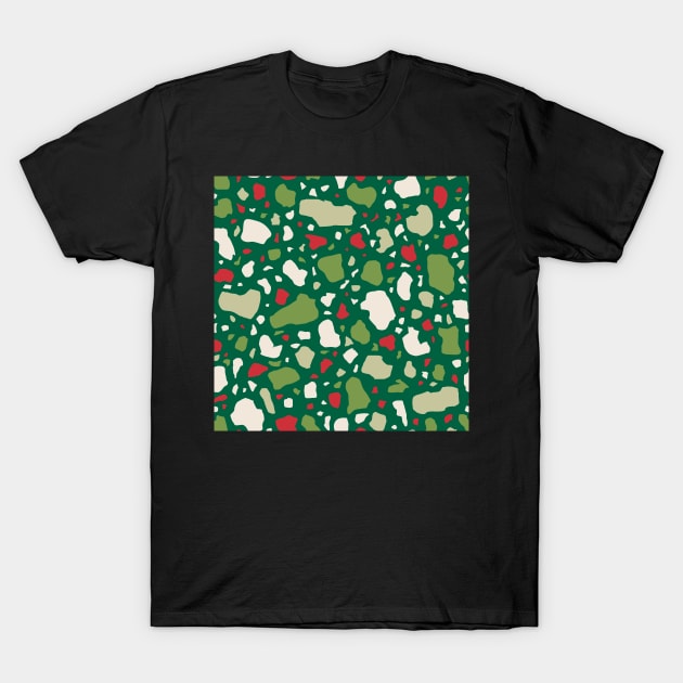 Terrazzo Ready for Christmas T-Shirt by latheandquill